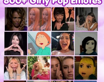 Girly Emotes | Funny Pop Culture Memes | Twitch Discord | WhatsApp | TikTok | Animated | Static