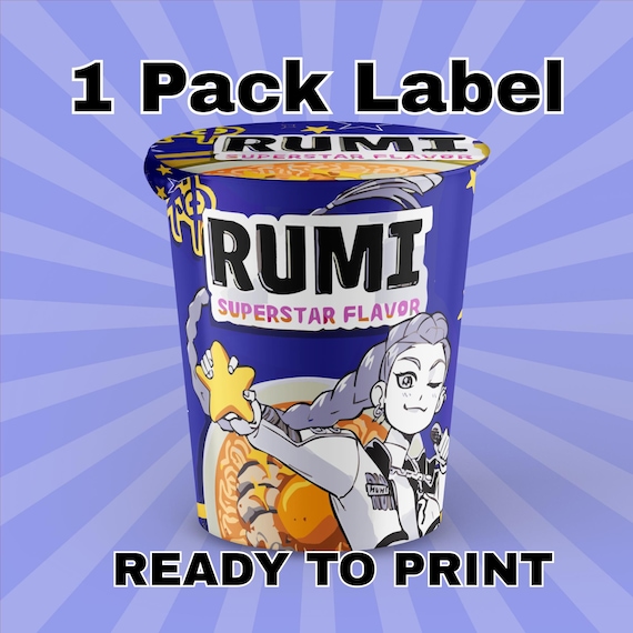 Rumi | Kpop Demon Hunters | Cup Noodle Ramyeon Label | Cosplay