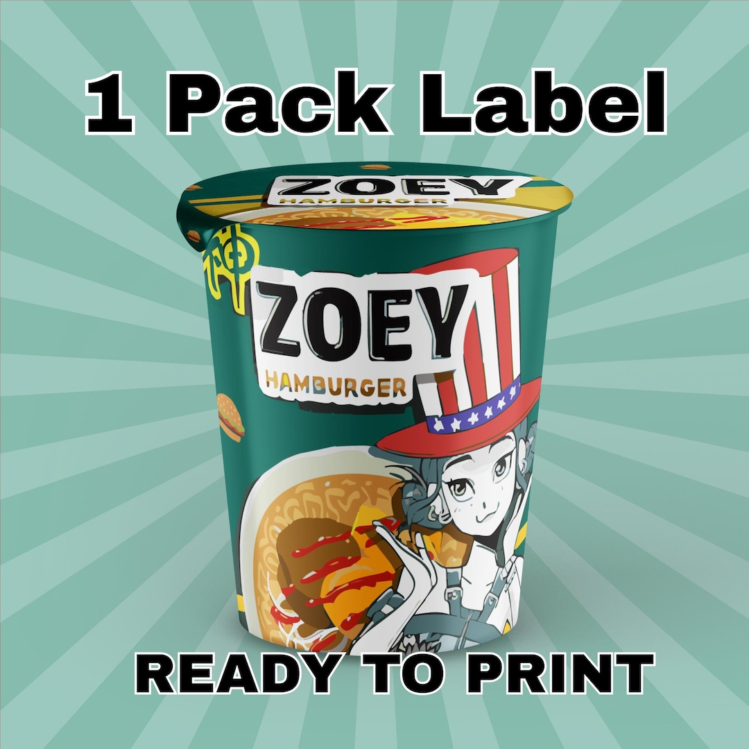 Zoey | Kpop Demon Hunters | Cup Noodle Ramyeon Label | Cosplay