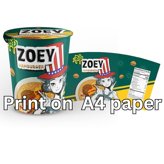 Zoey | Kpop Demon Hunters | Cup Noodle Ramyeon Label | Cosplay