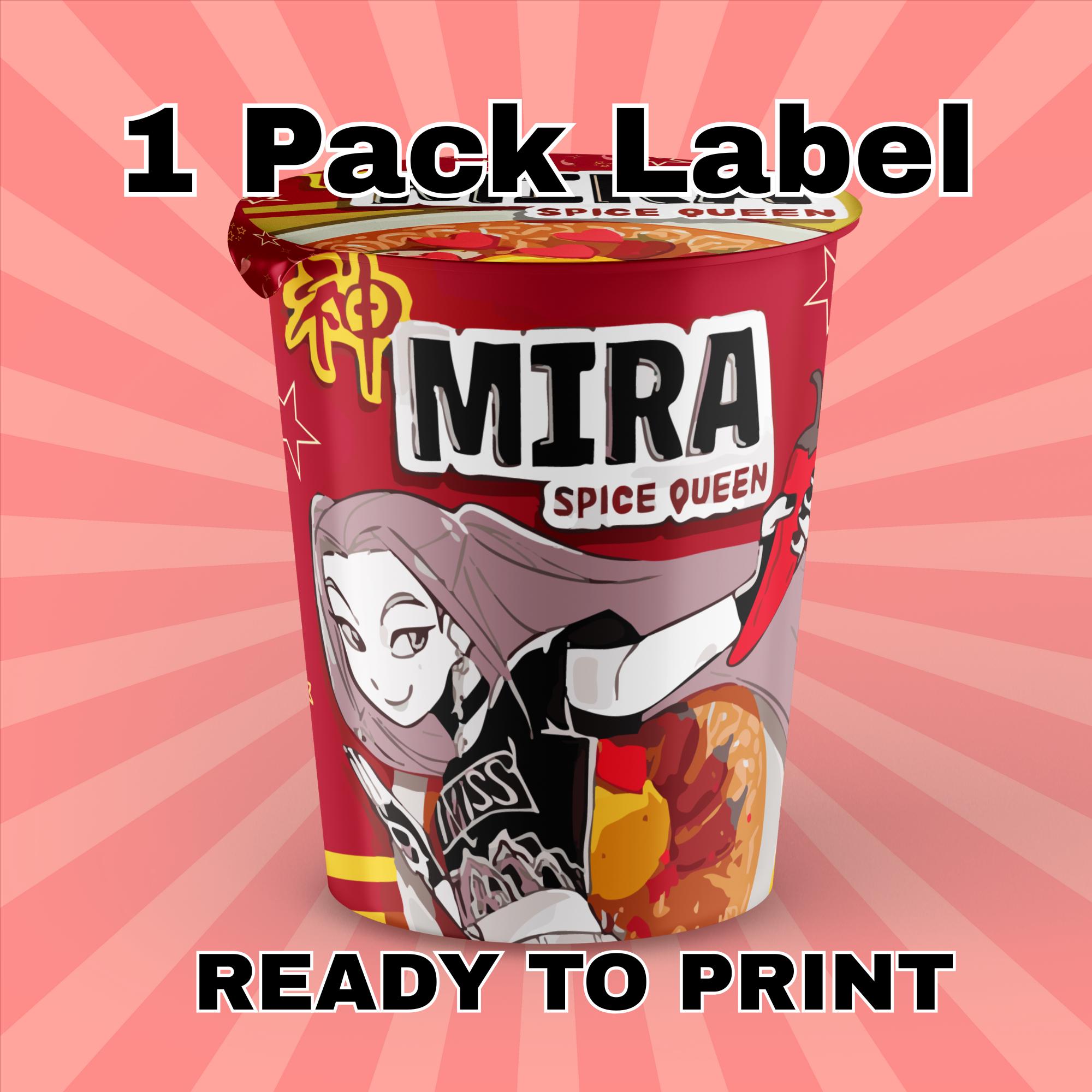 Mira | Kpop Demon Hunters | Cup Noodle Ramyeon Label | Cosplay