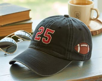 Cappello da camionista personalizzato per la mamma del giorno della partita: numero sportivo ricamato