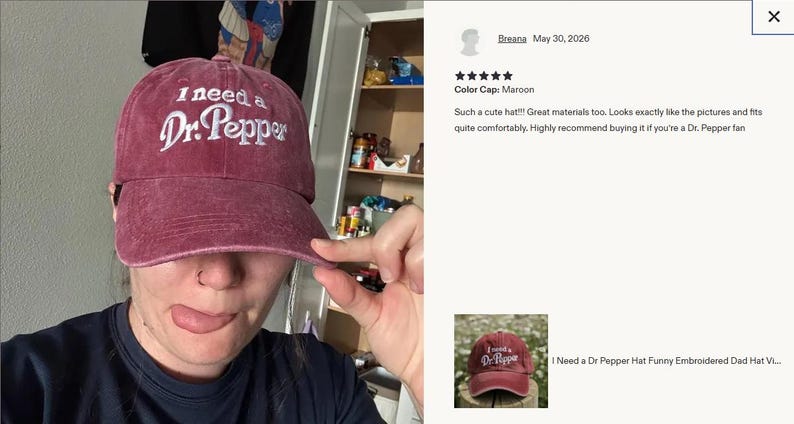 I Need a Dr Pepper Hat Funny Embroidered Dad Hat Vintage Baseball Cap Gift for Him Soda Lover Cap Adjustable Retro Hat for Men image 2