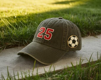 Game Day Football Hat for Moms, Personalized Team Spirit Cap with Custom Player Number, Sports Mom Gift, Support Your Player, Baseball Hat