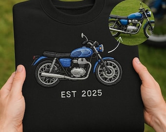 Custom Embroidered Car/ Vehicle Shirt, Car Photo Embroidered, Personalized Race Car Sweatshirt, Custom Car Gift, Car Lover Gift for Holiday