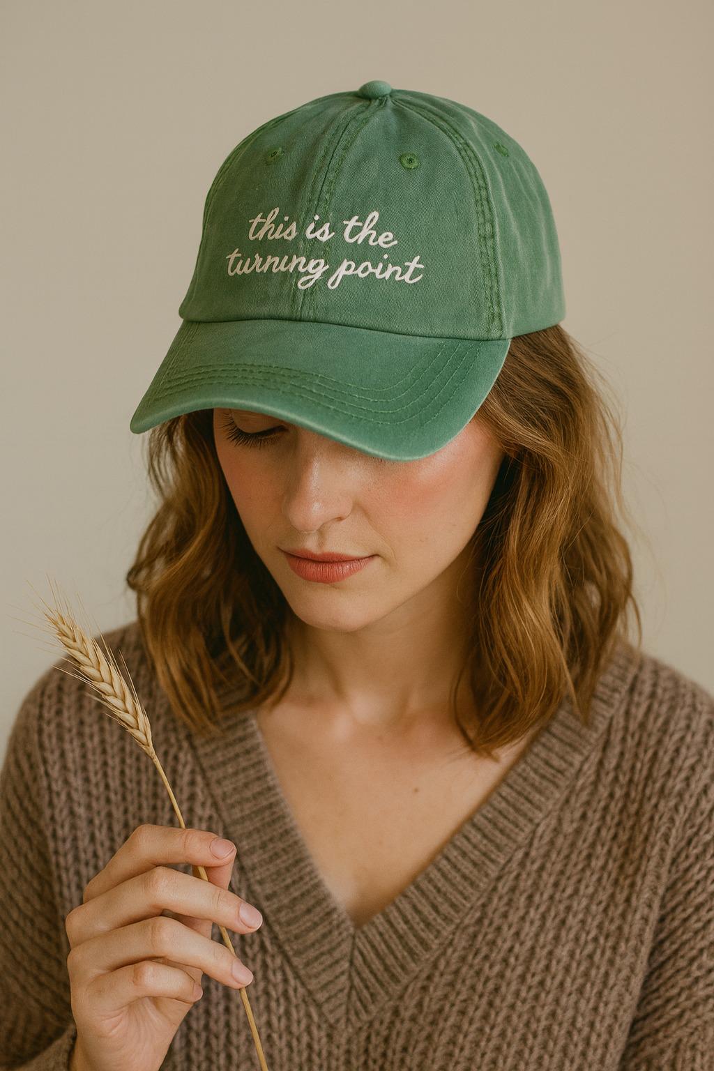 This is the Turning Point Embroidered Hat Motivational Quote Baseball ...