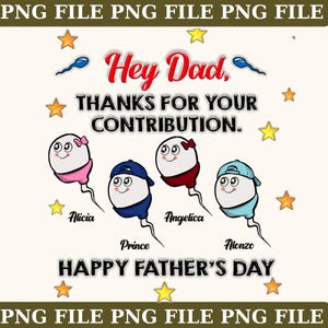 Custom This Day Would Be Meaningless Without Us You&#39;re Welcome PNG File, Happy Father&#39;s Day Digital File, Gift For Dad From Son Daughter