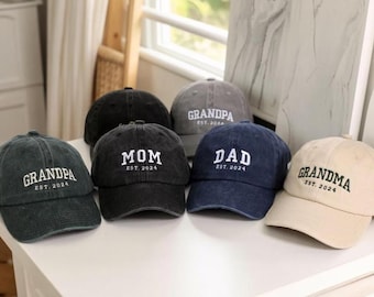 Custom Text Embroidered Hat, Personalized Cap, Vintage Baseball Hat, Custom Logo Hat, Gift for New Dad Mom, Gift for Bride, Bachelorette Hat