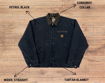 Petrol Black Vintage J97 Detroit Jacket Carhartt