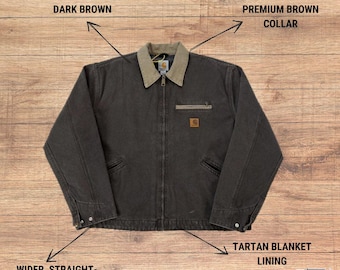 Dark Brown Vintage J97 Detroit Jacket Carhartt