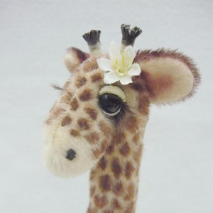 Amber giraffe pincushion - pattern by Monica Spicer - FREE SHIPPING