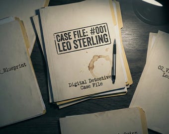 Murder Mystery Game | Digital Detective Case File | Cold Case File | The Aletheia Murder  | Printable Interactive PDF
