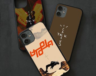 Capa protetora para celular CACTUS JACK Travis Scott marrom para iPhone 16 Pro, 15, 14, 13, 12, 11, Pixel 9A, 8Pro, 7, Samsung S25, S24, S23