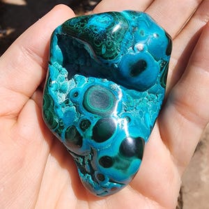Chrysocolla Malachite Freeform | Vibrant Copper Mineral | Heart & Throat Chakra Stone