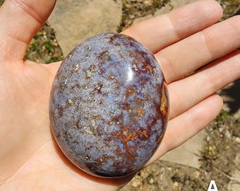 Piedras de palma de jaspe oceánico