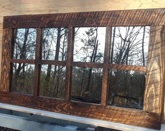 Farmhouse mirror / rustic mirror / windowpane /wall mirror /