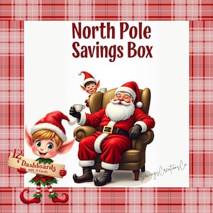Christmas Savings Box, Christmas Budget, North Pole Box, Holidays Savings, Christmas Savings Challenge