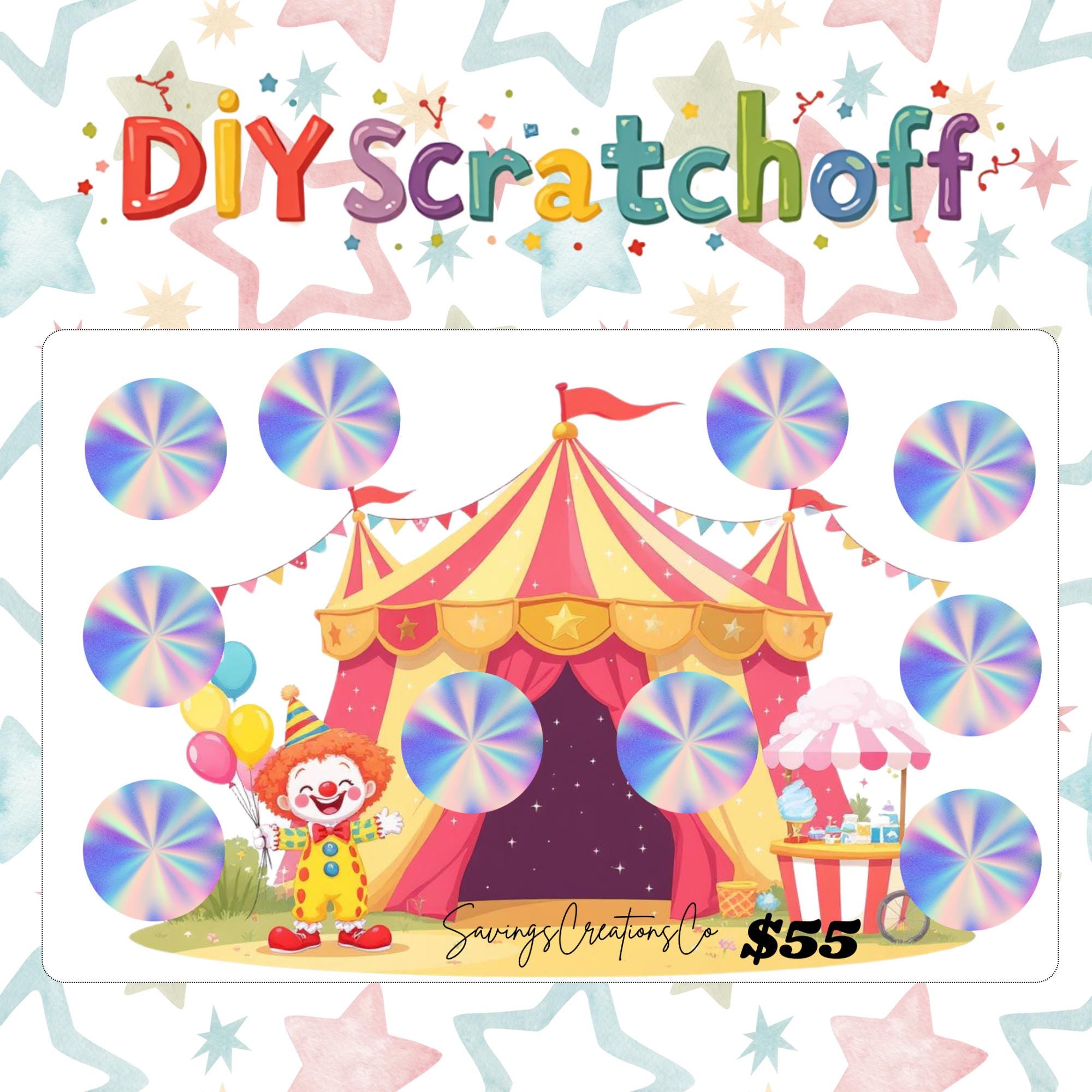 Carnival Savings Challenge Bundle: Scratch-off & Roll Save Games ...