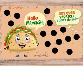 Taco Savings Challenge: Scratch Off Printable (PDF)