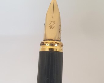 ヴィンテージ S.T. デュポン 万年筆：24金仕上げ、18金ペン先 - Etsy 日本