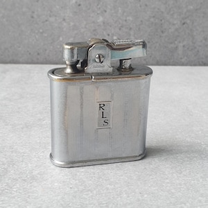 Vintage Ronson Whirlwind Petrol Wick Lighter Includes Protective Pouch - Made in England - Fully Functional