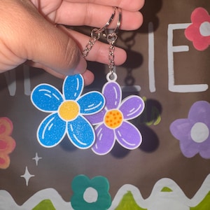 Flower Keychain, Easy Open Can Tab Opener, 3D printed