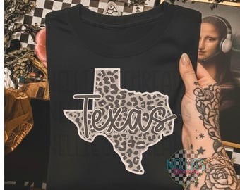 Leopard Texas Png, Texas State Design (digital)