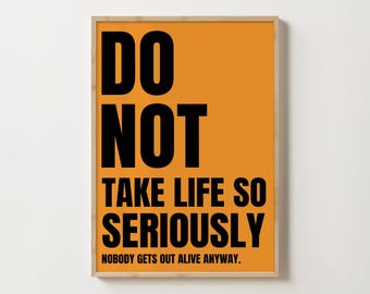Minimalist Motivational Print: Trendy Typography Wall Art (Digital Download)