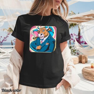 T-shirt grappige koe cartoon, schattig T-shirt boerderijdieren, nieuwigheid koe grafische top, cadeau voor dierenliefhebbers, shirt coole koe print