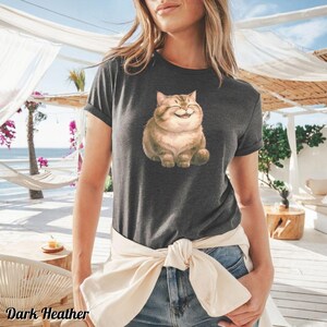 Cute Cat T-Shirt, Cat Lover Shirt, Animal Graphic Tee, Kitty Print Top, Funny Cat Tee Shirt