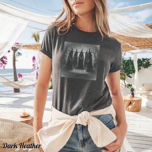Witchy Vibes Unisex Heavy Cotton Tee | Spooky Graphic Tee, Halloween Shirt, Witch Gift, Cozy Style, Casual Wear