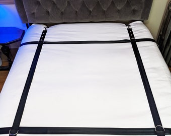 4 Corner Bed Restraint System for Bed Bondage BDSM Bed Restraint, BDSM Set,  King, Queen and Double Bed Restraint, Shibari 