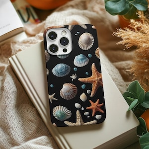 Ocean Bliss Seashell & Starfish Phone Case – Beach Aesthetic