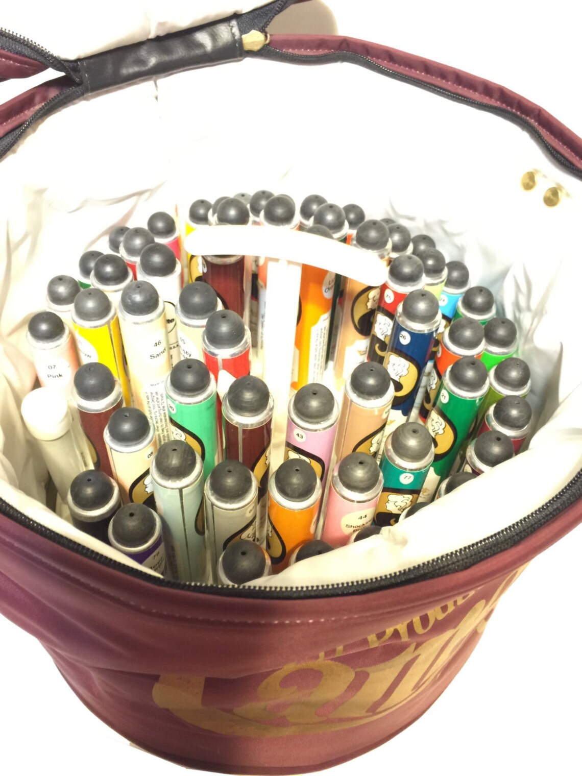 Vintage Cameo Liquid Embroidery Paints with Caddy & Tote DIY Etsy