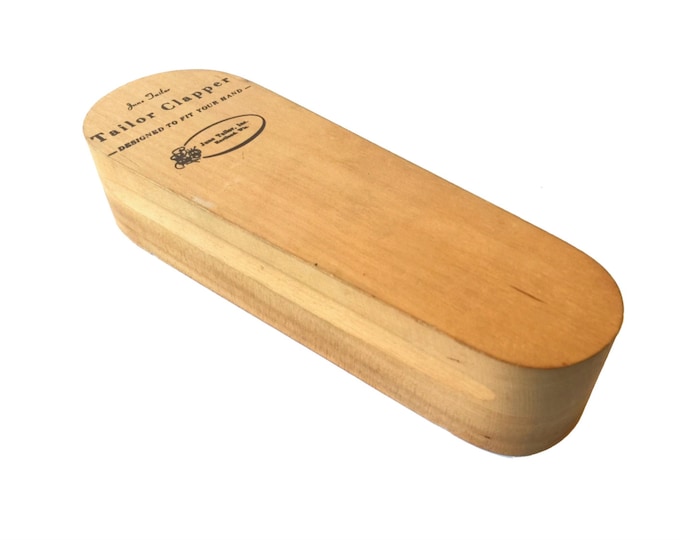 Vintage June Tailor, Wooden Clapper, Tailoring Tool, Tailor Clapper