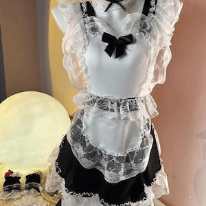 Maid Costume with Lace Trim - Perfect for Cosplay