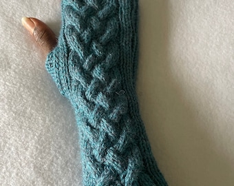 Cabled Fingerless Gloves