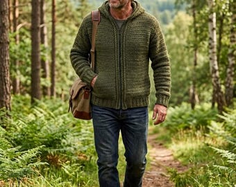 Wzór na kamizelkę dzianinową dla mężczyzn, połączenie krykieta i dzianiny (PDF), jesienny strój DIY, prezent dla niego. Język bułgarski i angielski + bonus