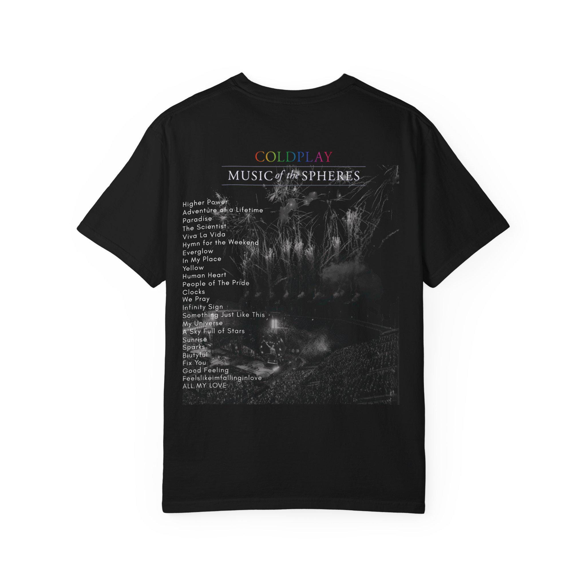 Coldplay Music of the Spheres Tour T-shirt: 2024-2025