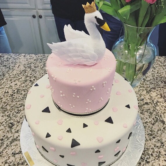 Topper De Gateau De Cygne Partie De Cygne Lac De Cygne Etsy