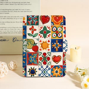 Colorful Artistic Pattern Kindle Case For Kindle Paperwhite 12th 7&quot;,Paperwhite 1/2/3/4,Kindle 11th Gen, Kindle Colorsoft Case, Bookish Gifts
