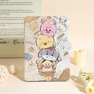 Disney-karaktärer staplade Kindle-fodral för Kindle Paperwhite 12:e 7", Paperwhite 1/2/3/4, Kindle 11:e 12:e generationen, unikt Kobo-fodral, bokinspirerade presenter