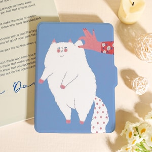 Hand Playing with Cat Kindle Case For Paperwhite 12th, Paperwhite 1/2/3/4, Kindle 12th/10th/11th, Kindle Colorsoft Case, For Bookish Gift