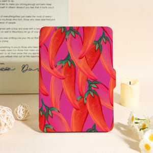 Fiery Peppers-fodral till Kindle Paperwhite 12:e generationen, Kindle Colorsoft-fodral, bokinspirerade presenter
