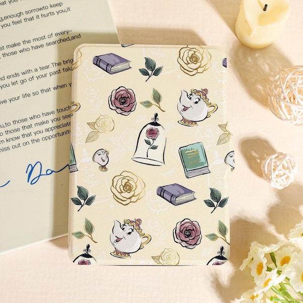 Beauty and the Beast - Themed Kindle Case For Kindle Paperwhite 12th,Paperwhite 1/2/3/4,Kindle 11th 12th Gen,Unique Kobo Case,Bookish Gifts