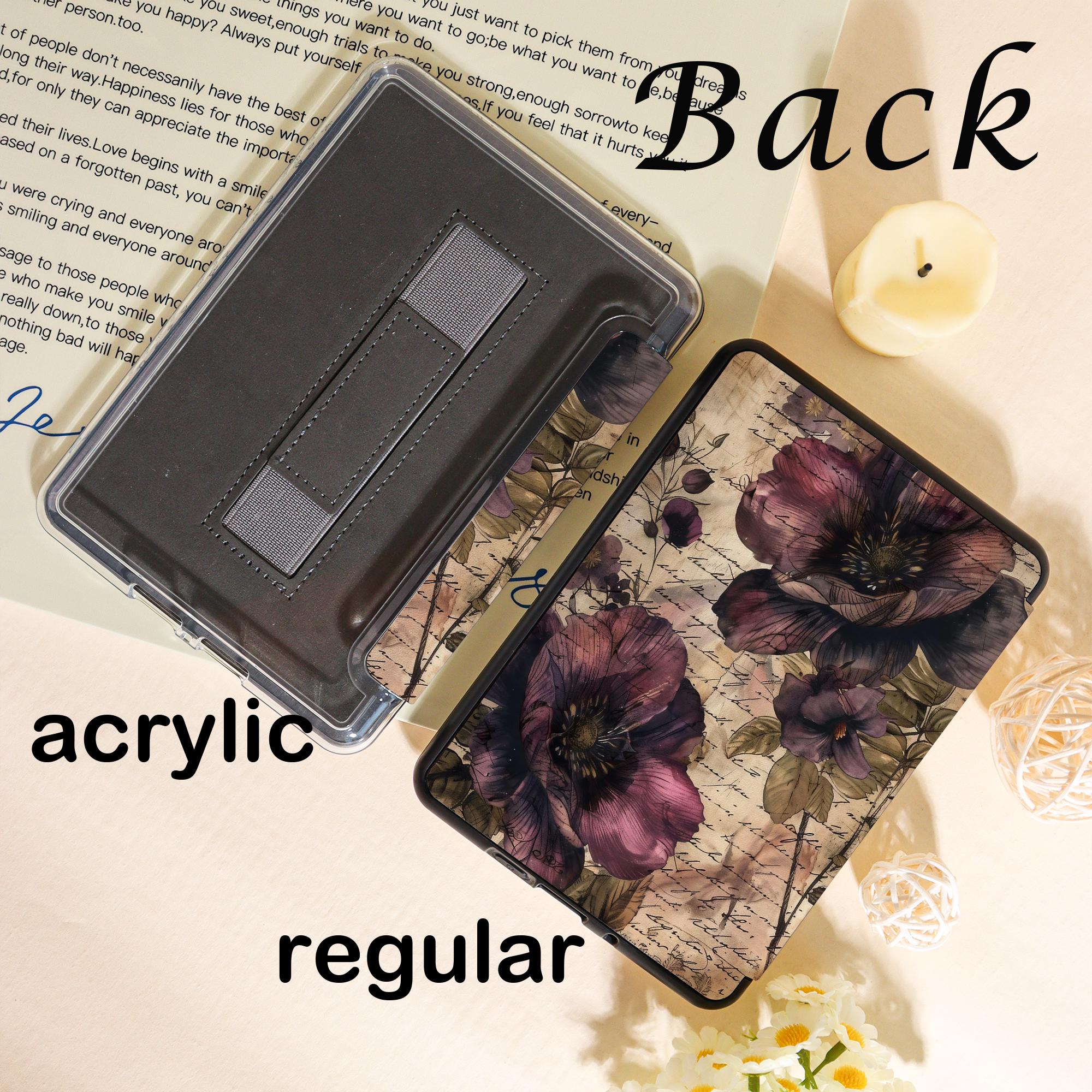 Vintage Floral & Letter Pattern Kindle Case for Paperwhite 12th 7 ...