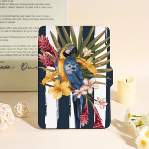 Tropical Parrot Cover Kindle Case For Kindle Paperwhite 12th 7&quot;,Paperwhite 1/2/3/4,Kindle 11th 12th Gen, Kindle Colorsoft Case,Bookish Gifts
