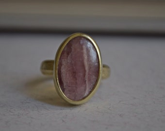 Stone ring - Rodochrosita