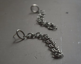 Double chain earrings * chain earrings * ready to ship