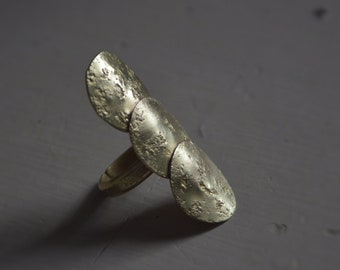 Sun and Moon Ring - Brass - Bronze